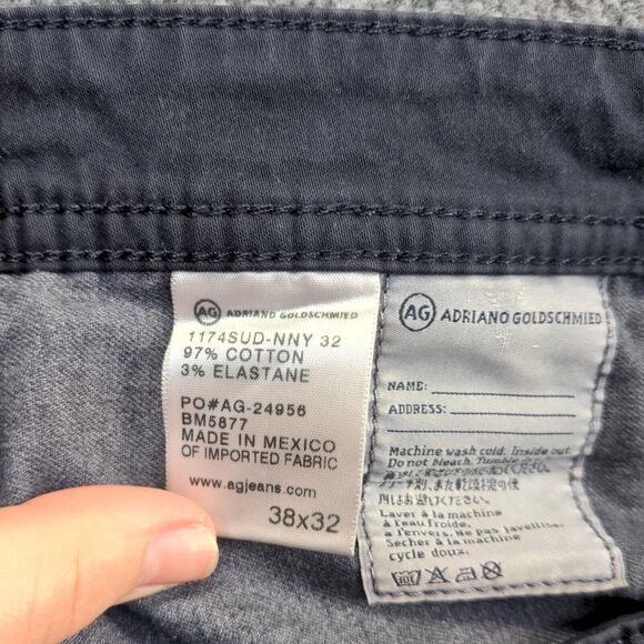 AG Adriano Goldschmied Men's The Graduate Tailored Leg Jeans Blue 38x32 Pants - Picture 13 of 15